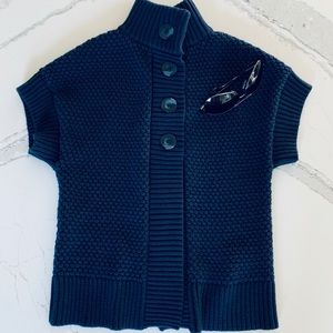 GH Bass & Company Short Sleeve Navy Sweater XS